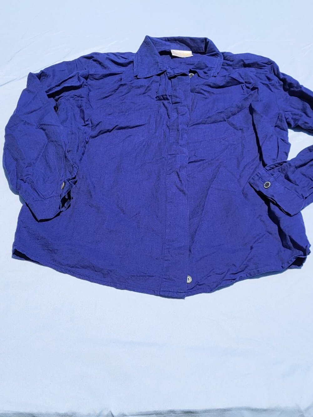 Geiger Collections Shirt Men's 36 Blue Button Down Preppy Going Out Lightweight
